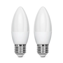 2 x Żarówka LED C37 E27 6W 510lm ciepła do salonu energooszczędna