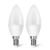 Żarówka LED świeczka C37 E14 4W 2700K 340lm zestaw 2 sztuki do salonu energoszczędna