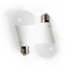 2x Żarówka LED A60 E27 19W 2000lm zimna barwa mocne światło do biura