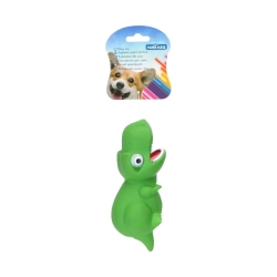 Piszcząca winylowa zabawka w kształcie dinozaura dla psa