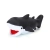 Piszcząca winylowa zabawka w kształcie rekina dla psa