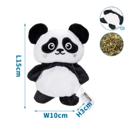 Szeleszcząca zabawka z kocimiętką pluszowa panda