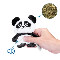 Szeleszcząca zabawka z kocimiętką pluszowa panda
