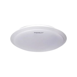 Lampa sufitowa LED 24W 4000K neutralna Aigostar do kuchni i biura - okrągły biały matowy klosz