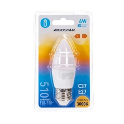 Żarówka LED C37 E27 6W