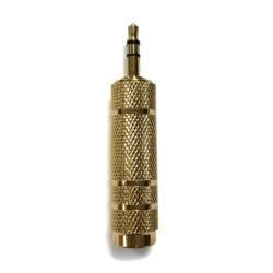 Złącze audio/video 3.5 mm męskie na 6.35 mm żeńskie złote Aigostar model 273232811