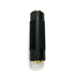 Złącze audio/video 3.5 mm żeńskie na 3.5 mm męskie czarne Aigostar