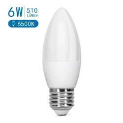 Żarówka LED LED C37 E27 6W zimna