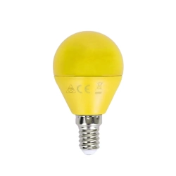 Żarówka diodowa LED G45 Żółta E14 4W