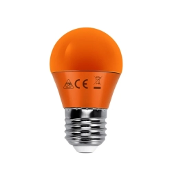 Żarówka LED G45 Pomarańczowa E27 4W