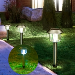 Lampy LED do trawników na energię słoneczną 6500K