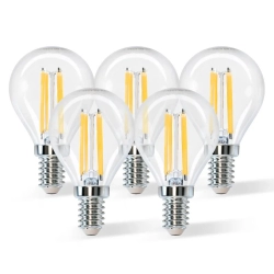 Żarówka LED Filament Przezroczysta G45 E14 4W