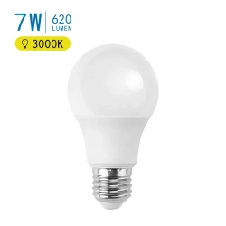 Żarówka mleczna LED A60 E27 7W=49W 620lm biała ciepła