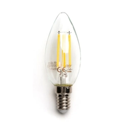 Żarówka LED Filament Przezroczysta C35 E14 4W