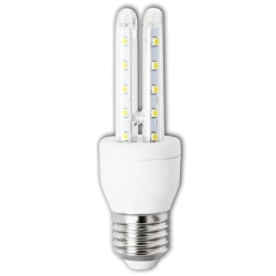 Żarówka LED 6W E27 2U 510lm zimna 6500K energooszczędna do biura
