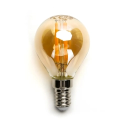 Żarówka LED Filament Bursztynowa G45 E14 4W