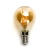 Żarówka LED Filament G45 E14 4W 2200K bursztynowa energooszczędna do salonu