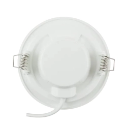 Podtynkowy panel plafon okrągły downlight LED 6W światło białe zimne