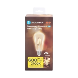 Ścemnialna żarówka LED ST64 E27 6W 2700K