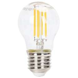 Ściemnialna żarówka LED G45 E27 4W=38W 400lm Ciepła