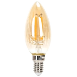 Ściemnialna żarówka LED C35 E14 4W 2200K- filament