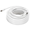 Kabel telewizyjny RG6U ze złączami męsko-męskimi i akcesoriami,