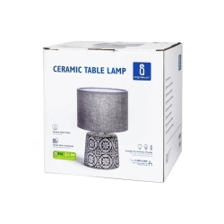 Ceramiczna lampa stołowa bez źródła światła E14