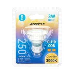 Żarówka LED GU10 COB 3W ciepła