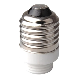 Przejściówka adapter do żarówki E27 na G9 biała
