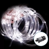 Wężyk led Φ5mm 5mb sznur 50 led biały zimny z zasilaczem 8 funkcji