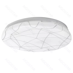 Lampa sufitowa LED 20W 2200lm 6500K-klosz z efektem linii geometrycznych