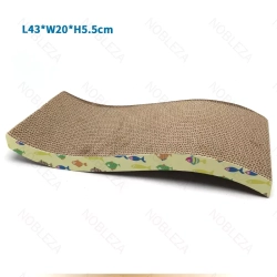 Drapak dla kota falowane legowisko tekturowy z kocimiętką 43*20*5.5cm — zdjęcie 3