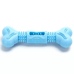 Kość dla psa gryzak gumowa zabawka z wypustkami do czyszczenia zębów