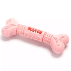 Kość dla psa gryzak gumowa zabawka z wypustkami do czyszczenia zębów