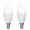 2 x Żarówki LED C37 E14 11W 6500K zimne