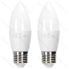 2 x Żarówka świeczka mleczna LED C37 E27 11W=75W 1060lm. neutralna