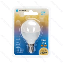 Żarówka LED G45 12W 3000K 1170lm E14 kulka ciepła