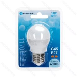 Żarówka LED G45 12W=81W 1170lm E27 zimna