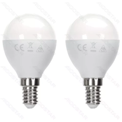 Żarówka LED 12W 3000K 1170lm biała kulka G45 E14 2szt białe ciepłe