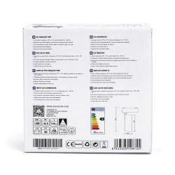 Trzyprzewodowy reflektor led szynowy czarny 15W Neutralny 1700LM