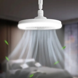 Żyrandol wiatrak 30W CCT z regulowana barwą lampa sufitowa z pilotem — zdjęcie 2