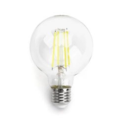 Żarówka LED Filament G80 E27 8W 900lm zimna do biura energooszczędna