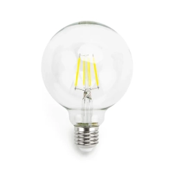 Żarówka LED Filament G95 E27 6W 750lm zimna do kuchni energooszczędna