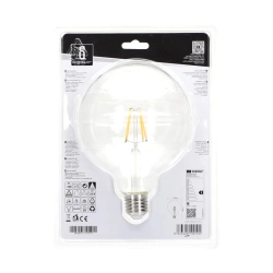 Żarówka LED Filament Przezroczysta G125 E27 6W=55W 720lm Ciepła