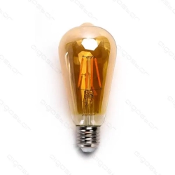 Żarówka LED Filament Bursztynowa ST64 E27 4W