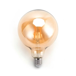 Żarówka LED Filament Bursztynowa G125 E27 6W