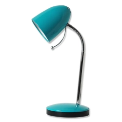 Lampa biurkowa bez źródła światła Niebieska E27