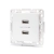 Gniazdo USB podwójne Białe 230V/5,1V