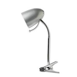 Lampa biurkowa z klipsem Srebrna E27