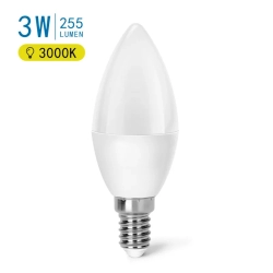 Żarówka LED świeczka mleczna E14 3W ciepła 255LM